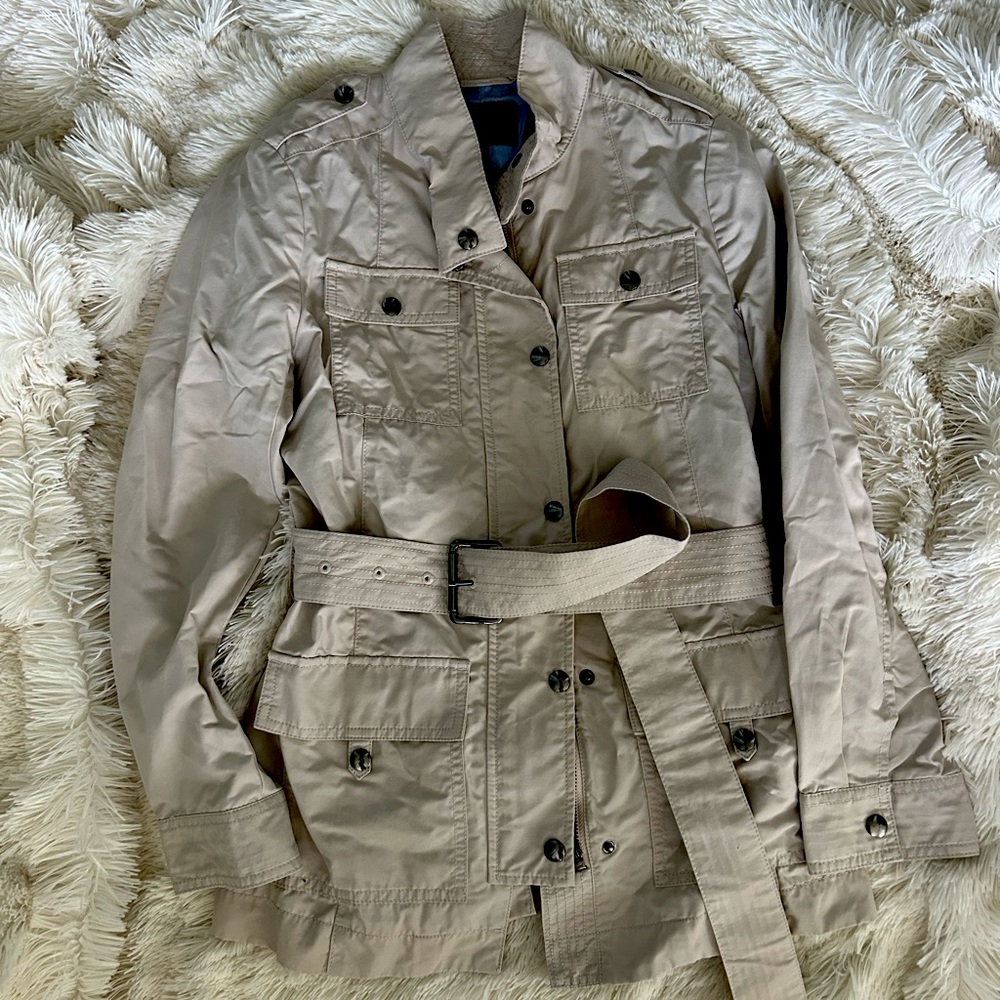 NWOT Banana Republic short belted trench / utility jacket